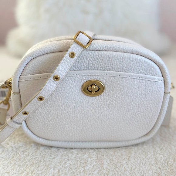 Coach Bags Nwt Coach Leather Camera Bag Chalk Poshmark